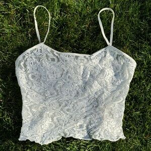 White Lace Tank